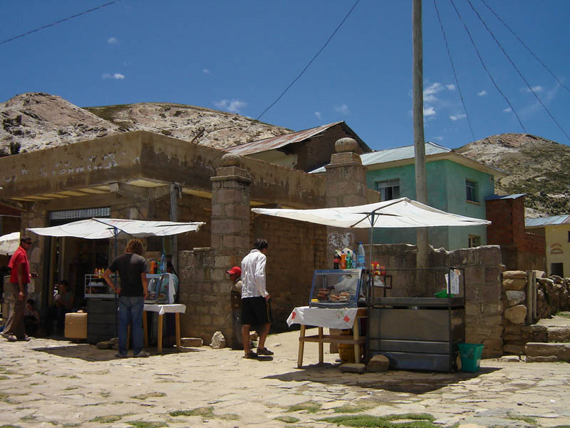 Bolivia, ristorazione all'aperto.