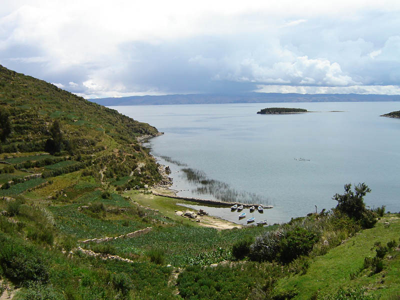 Bolivia, porticciolo nell'Isla del Sol.