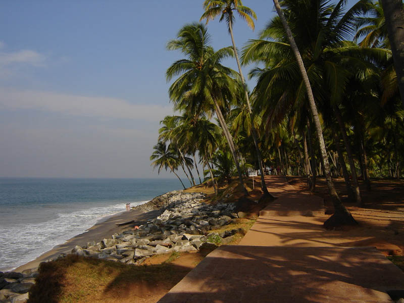 India, Kerala - Passeggiata costiera.