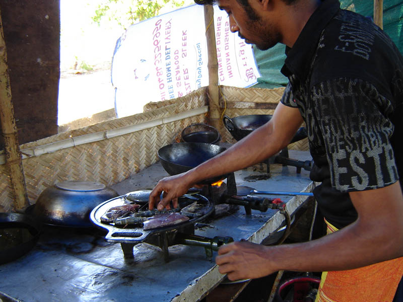 India, Kerala kitchen.