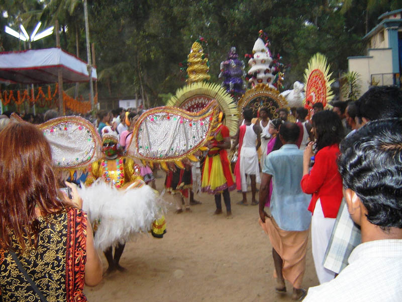 India, Varkala in festa.