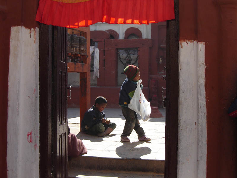 Nepal, Kathmandu, bimbi.