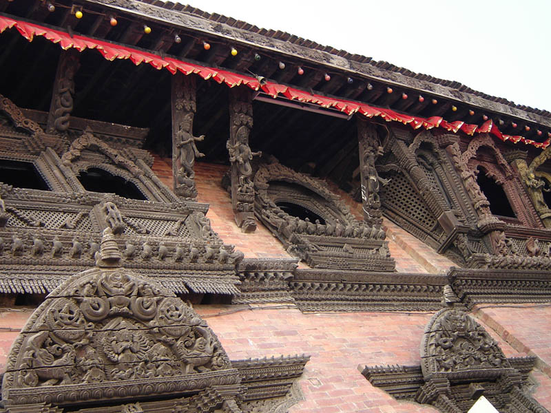 Nepal, Kathmandu, particolari del tempio.