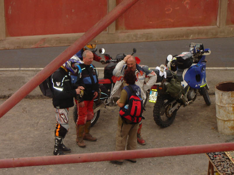 Perù, Mirador, incontro con motociclisti italiani