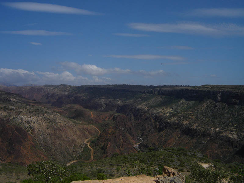 Isola di Socotra, il Daraho Canyon